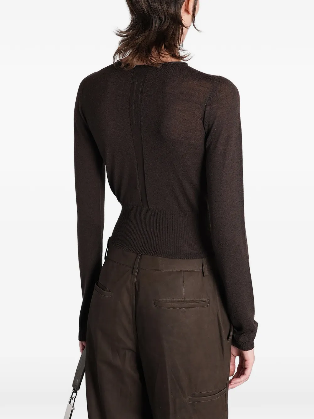 Rick Owens Uitgesneden top Bruin