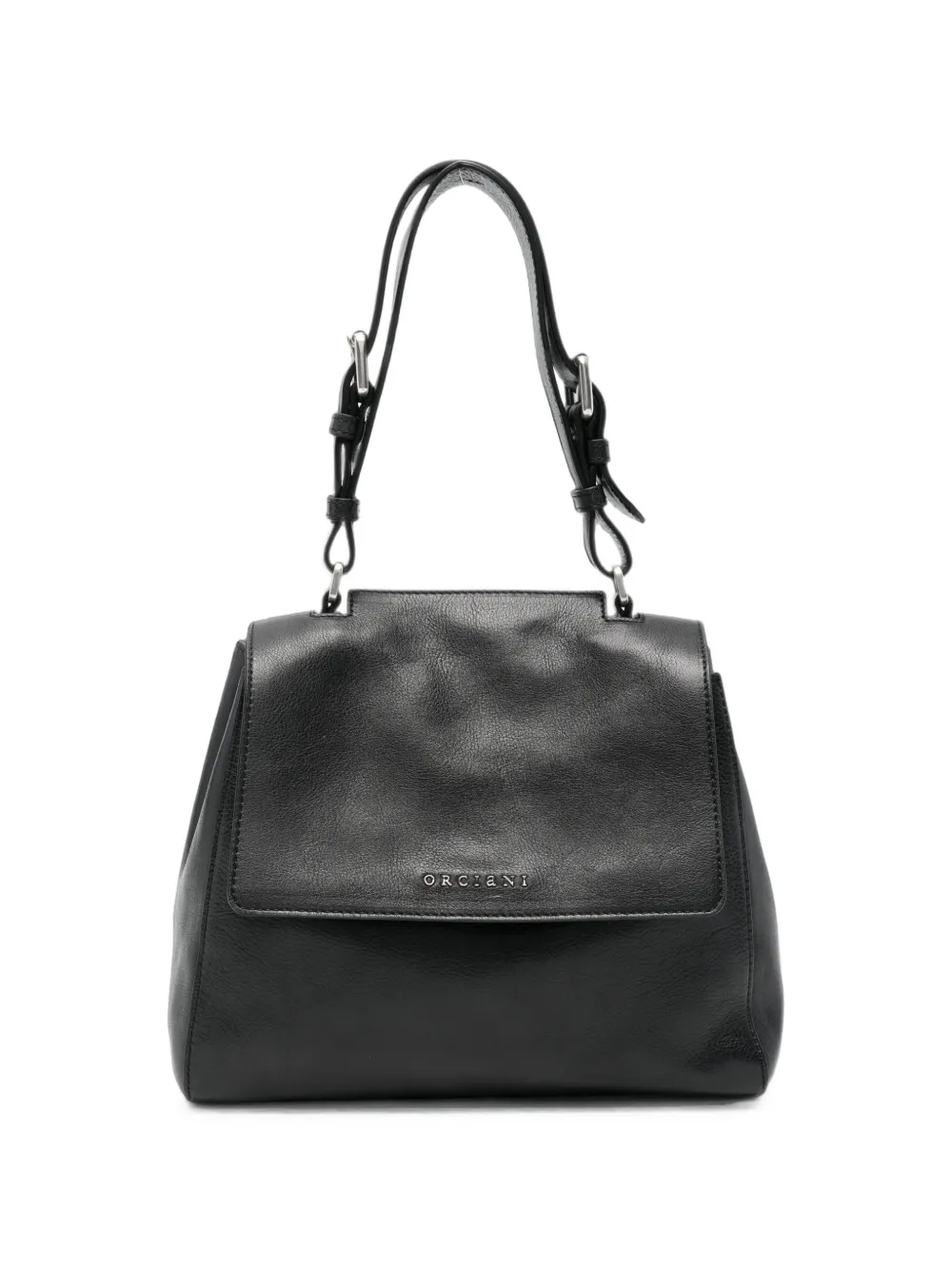 Orciani logo-lettering foldover shoulder bag
