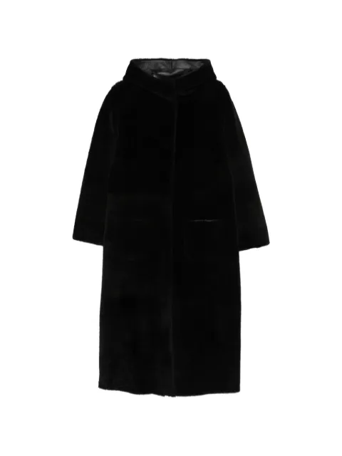 Simonetta Ravizza Nice hooded shearling coat