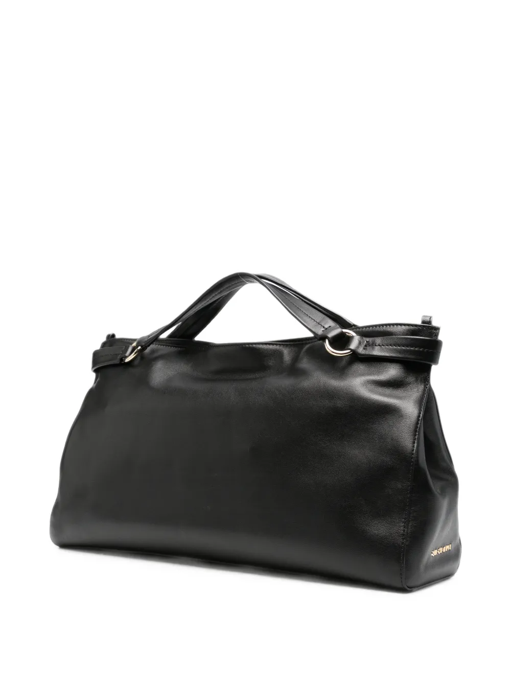 Orciani Shopper met schakelketting Zwart
