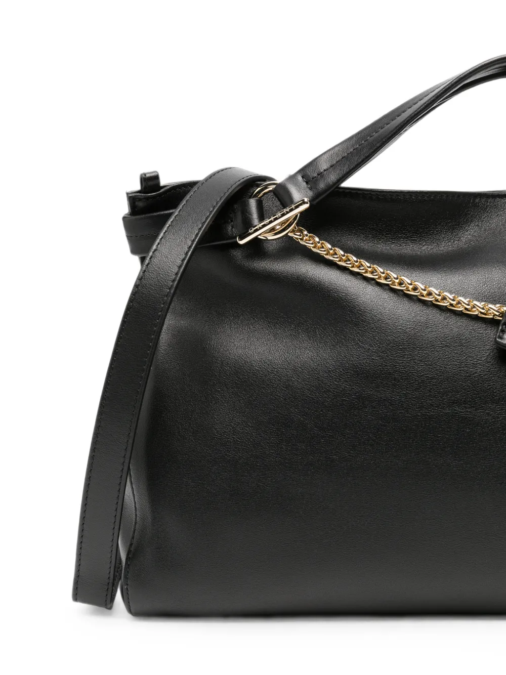 Orciani Shopper met schakelketting Zwart