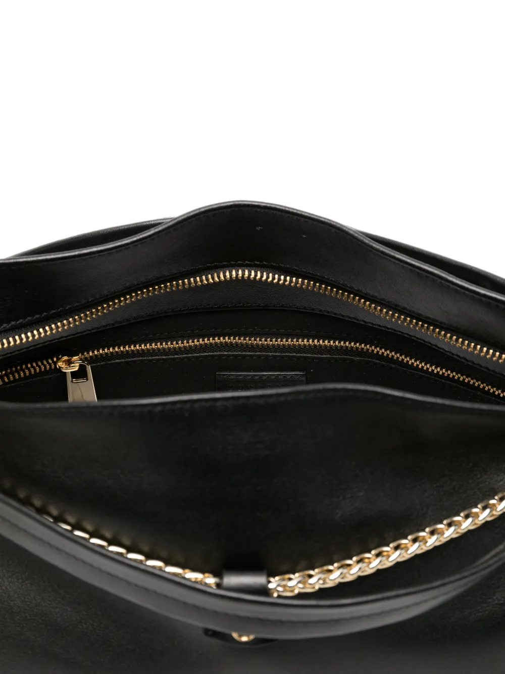 Orciani Shopper met schakelketting Zwart
