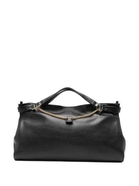 Orciani chain-link leather tote bag