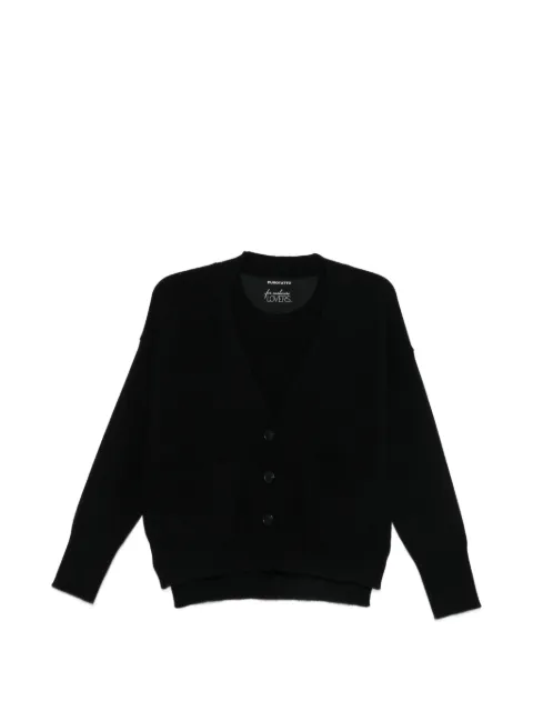 Purotatto V-neck patch-pocket cardigan