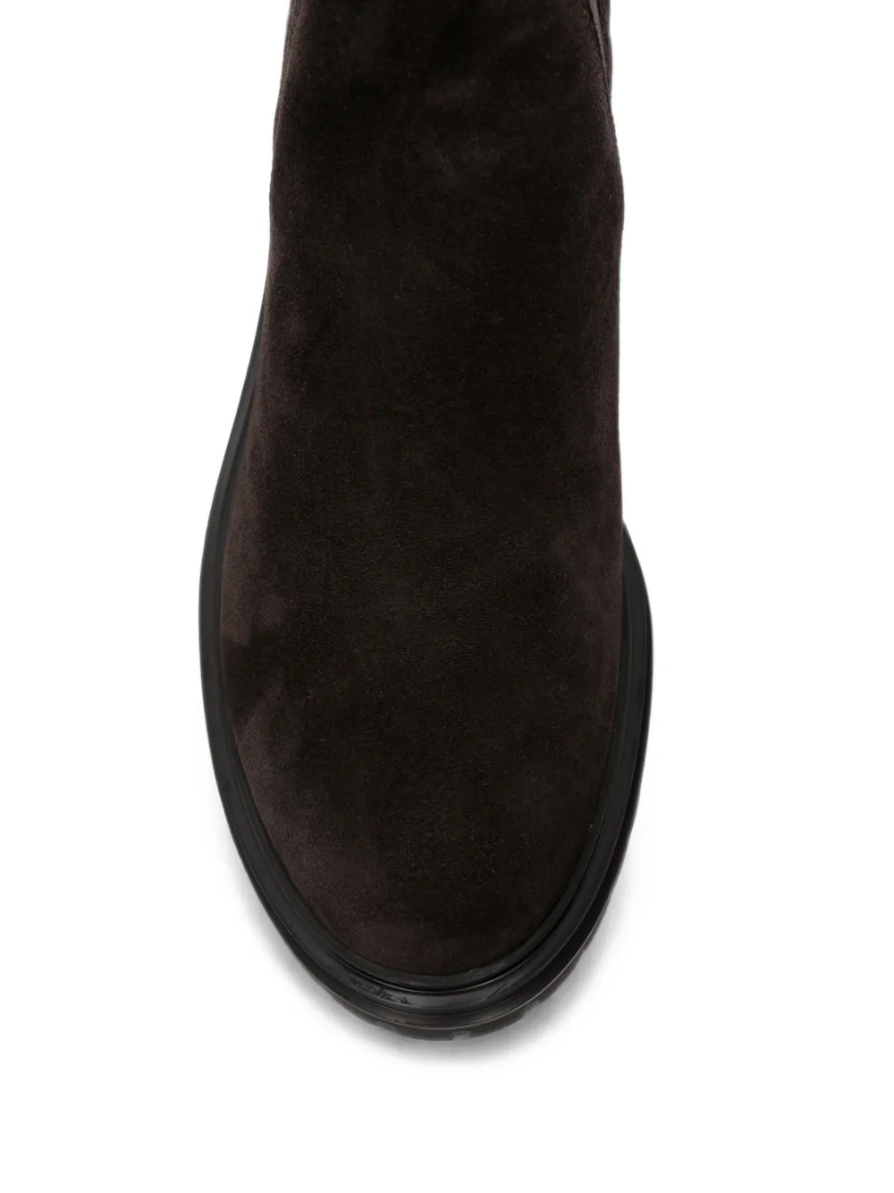 Gianvito Rossi suede lug-sole boots Bruin