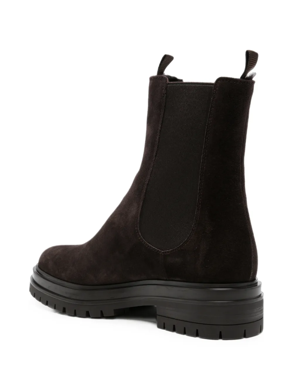 Gianvito Rossi suede lug-sole boots Bruin