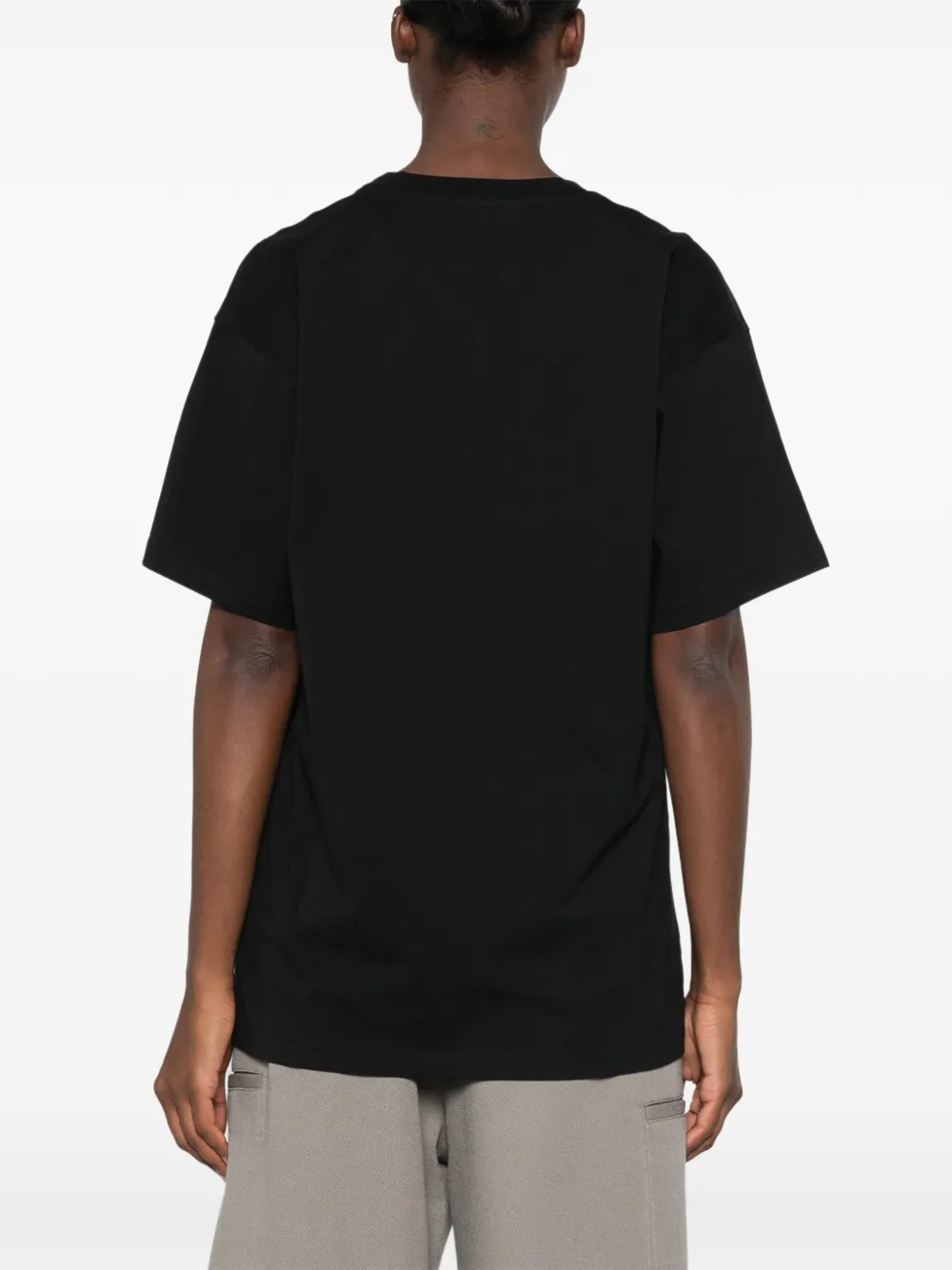 Moschino T-shirt met logoprint Zwart