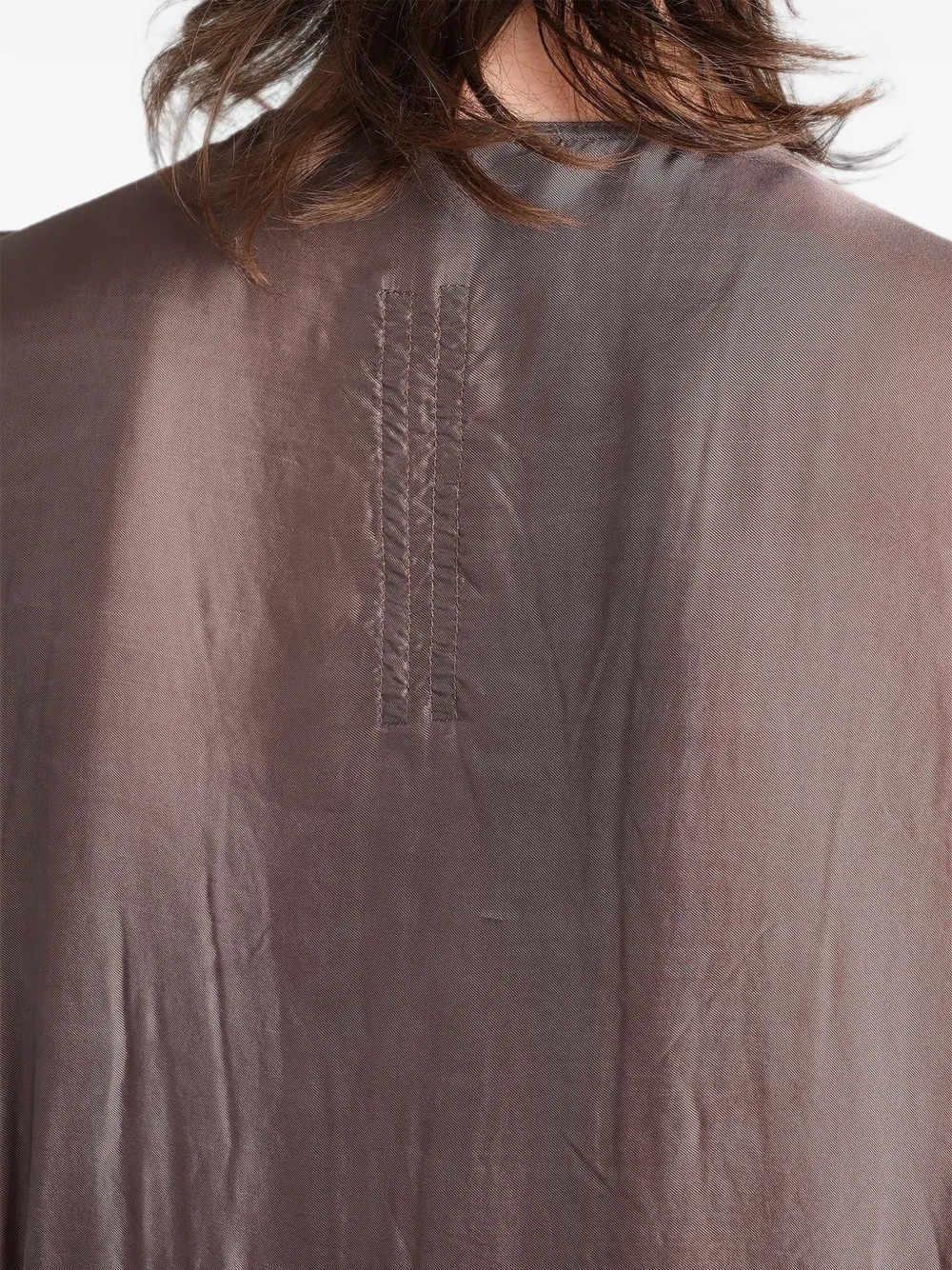 Rick Owens Tommy gedrapeerde gesmockte maxi-jurk Bruin