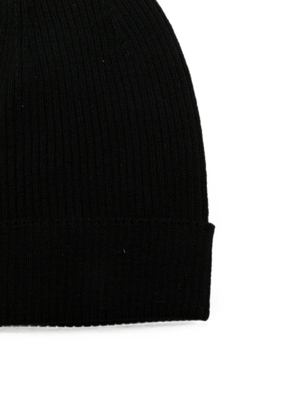 Rick Owens Ribgebreide muts Zwart