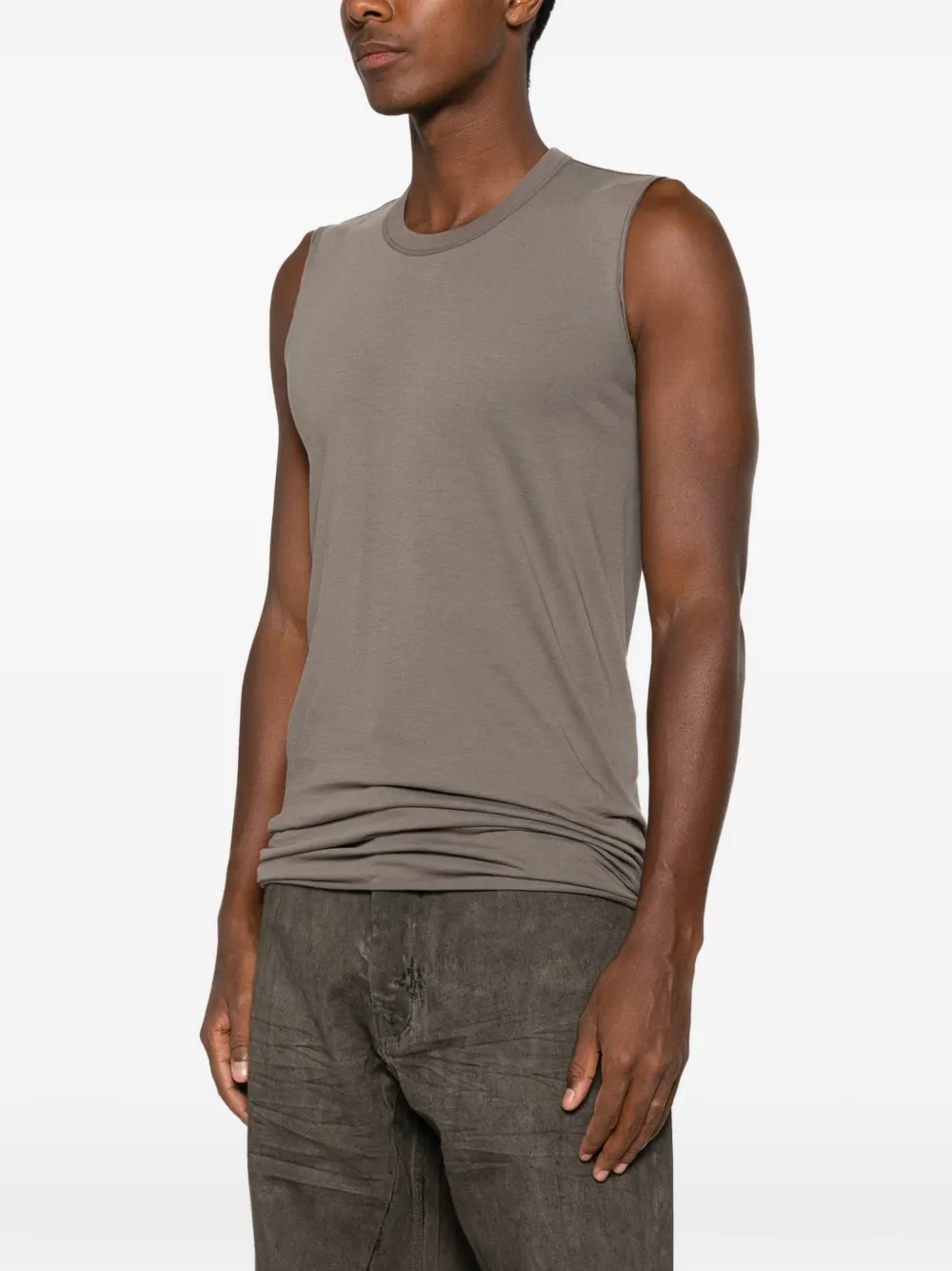 Rick Owens T-shirt met afwerking Grijs
