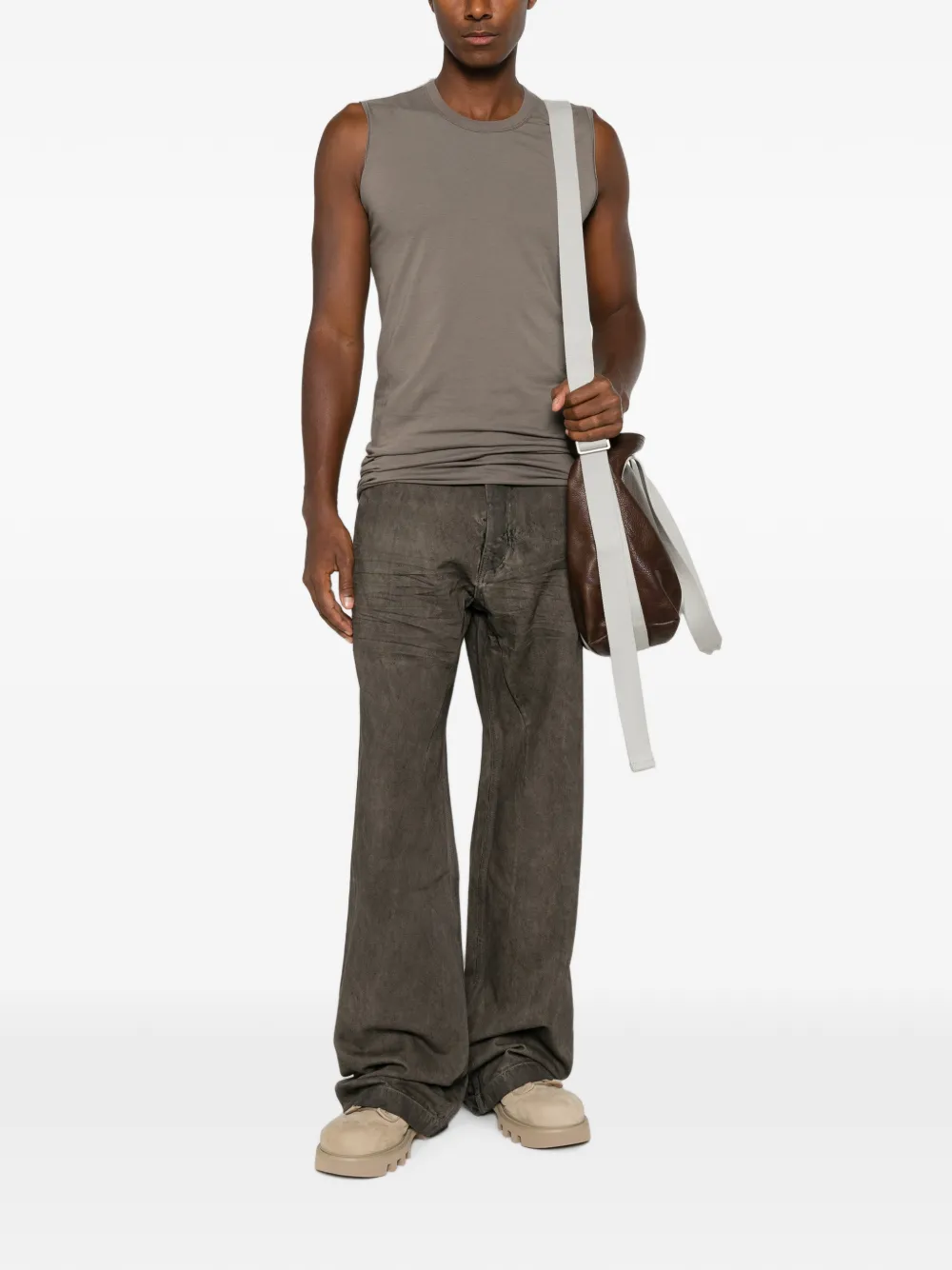 Rick Owens T-shirt met afwerking Grijs
