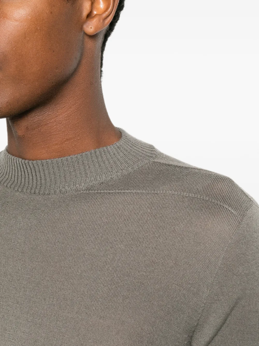 Rick Owens Trui met geribbelde afwerking en lange mouwen Grijs
