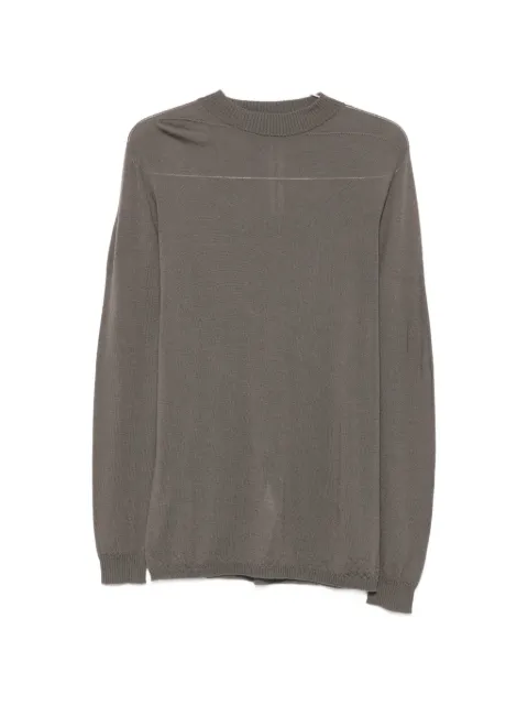Rick Owens ribbed-trim long-sleeve sweater