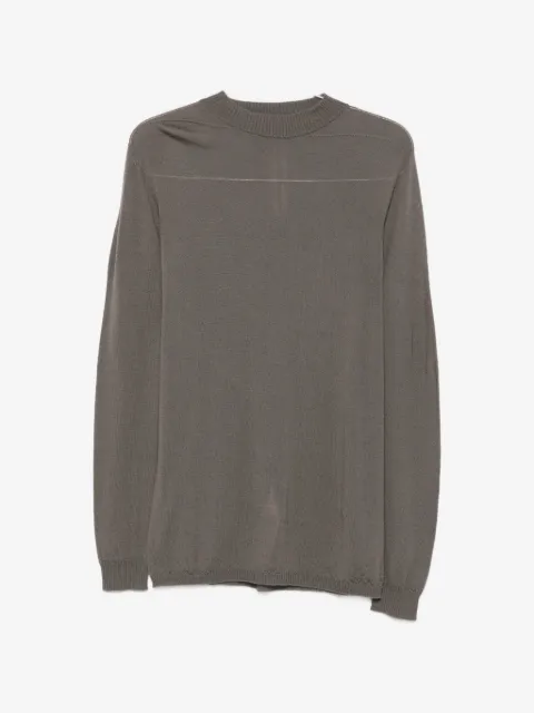 Rick Owens ribbed-trim long-sleeve sweater