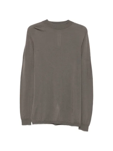Rick Owens ribbed-trim long-sleeve sweater