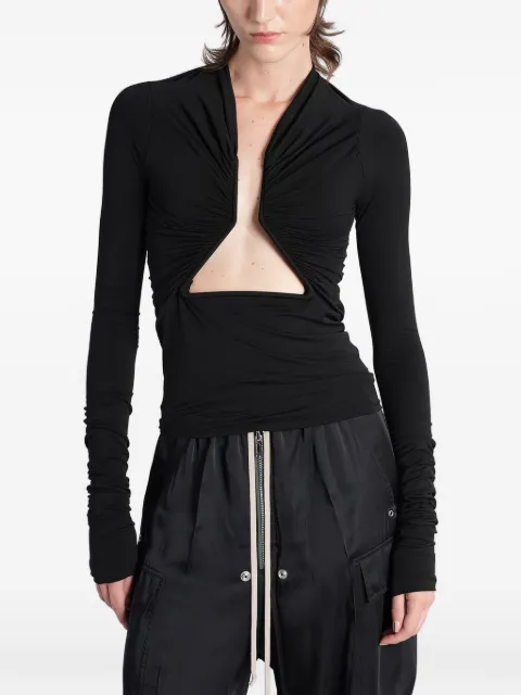 Rick Owens ruched cutout top