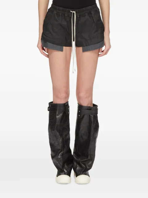 Rick Owens DRKSHDW short Fog à lien de resserrage et effet superposé