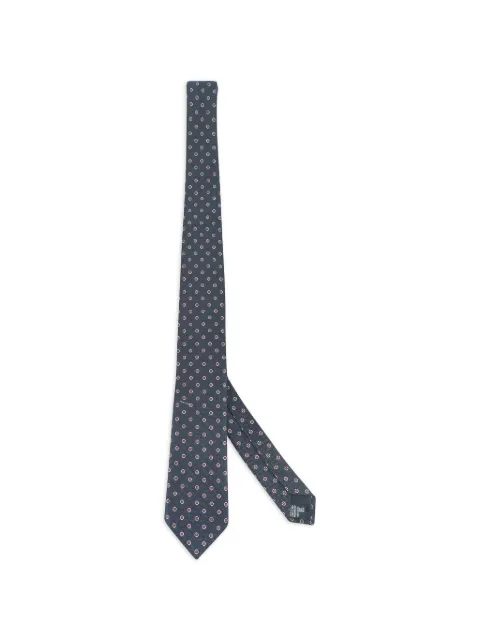 Giorgio Armani geometric-pattern silk tie