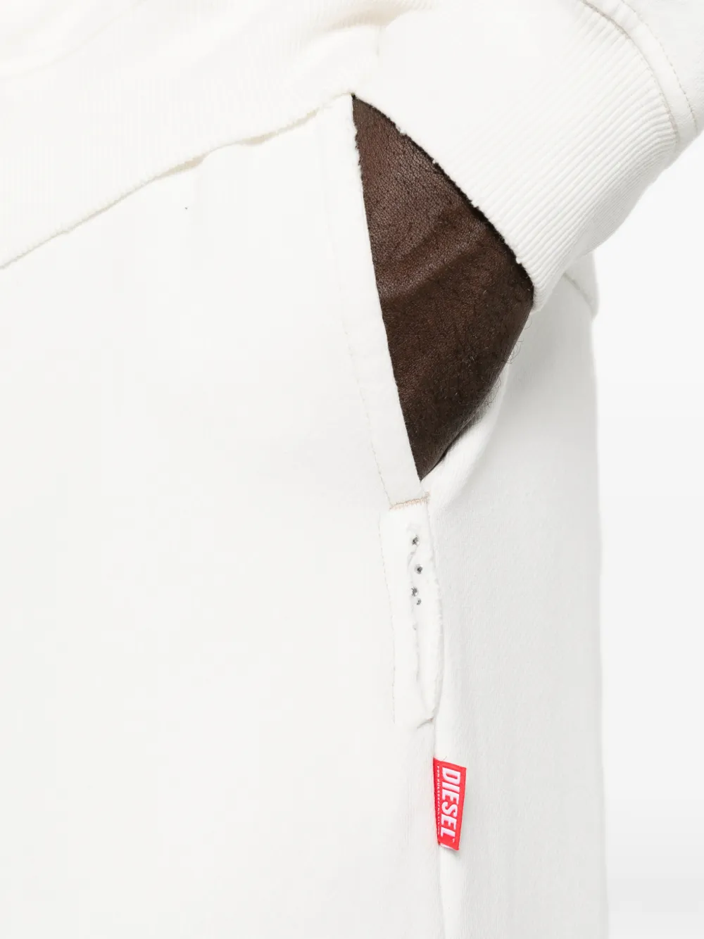 Diesel Trainingsbroek met logopatch Wit