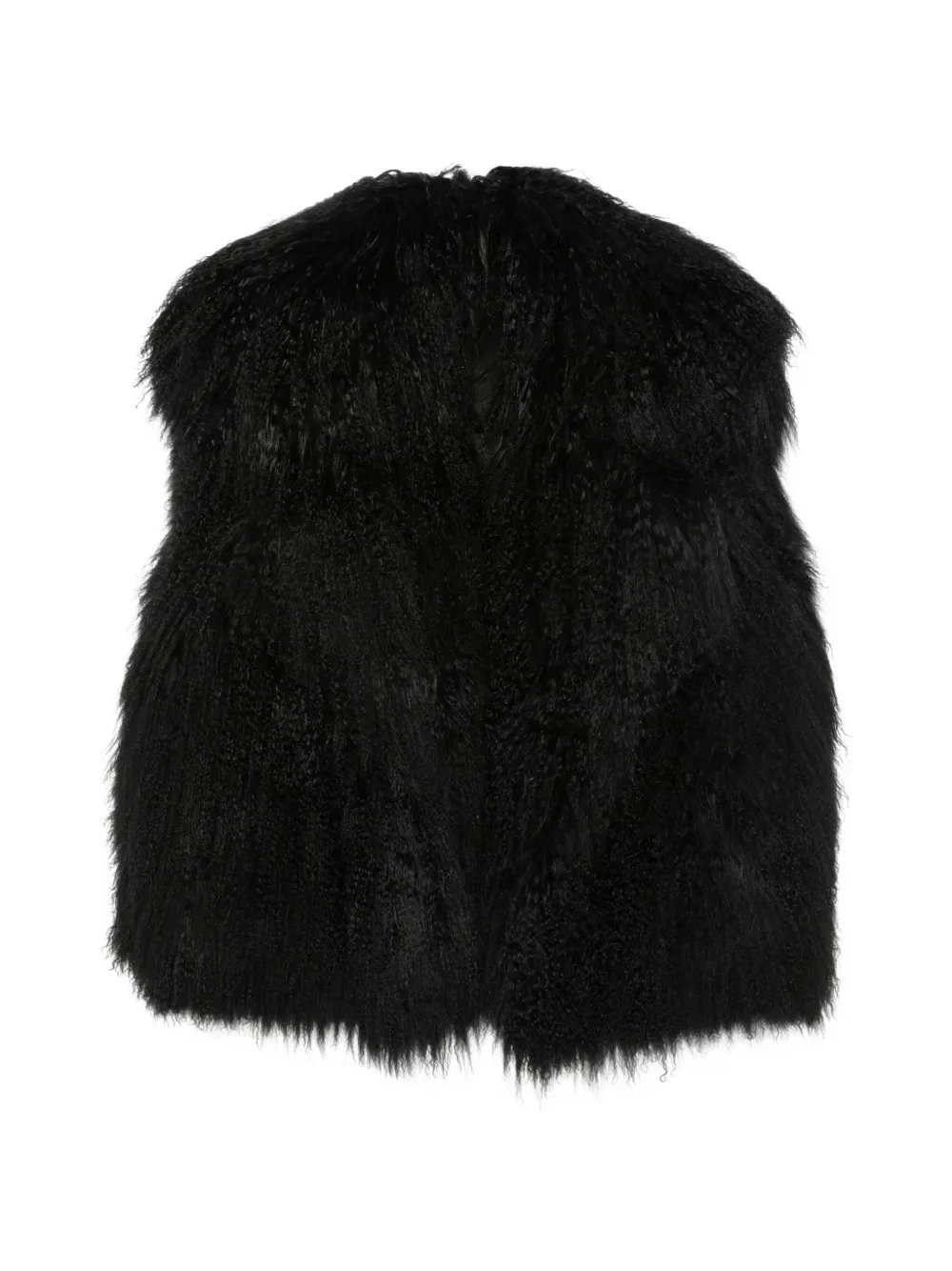 Numerootto sleeveless shearling coat - Schwarz