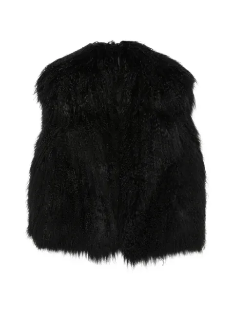 Numerootto sleeveless shearling coat