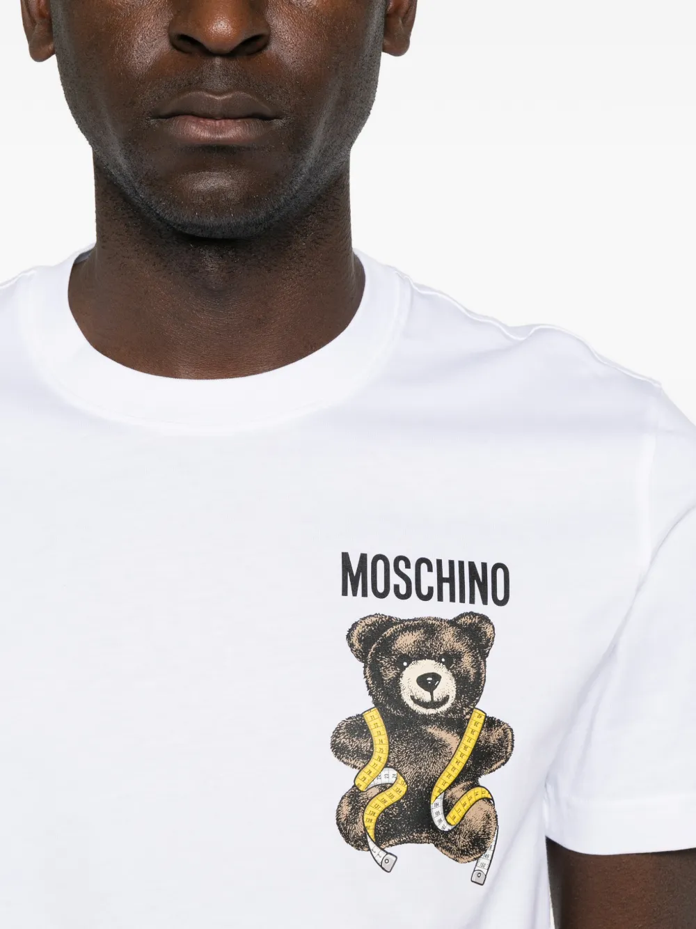 Moschino T-shirt met logoprint Wit