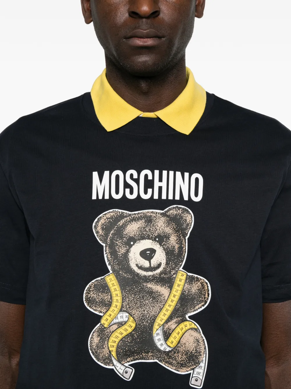 Moschino T-shirt met logoprint Blauw