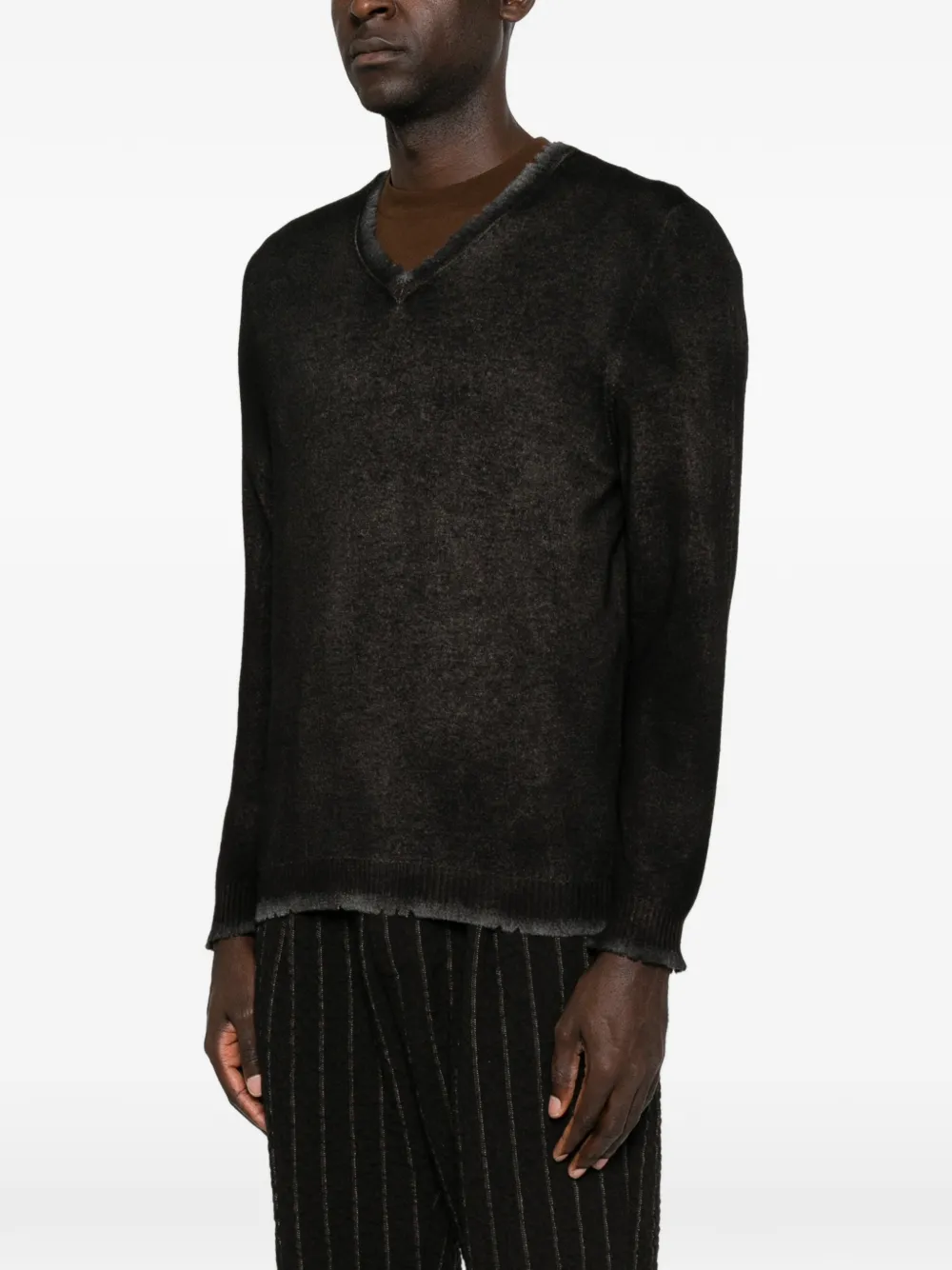 Avant Toi V-neck sweater Zwart