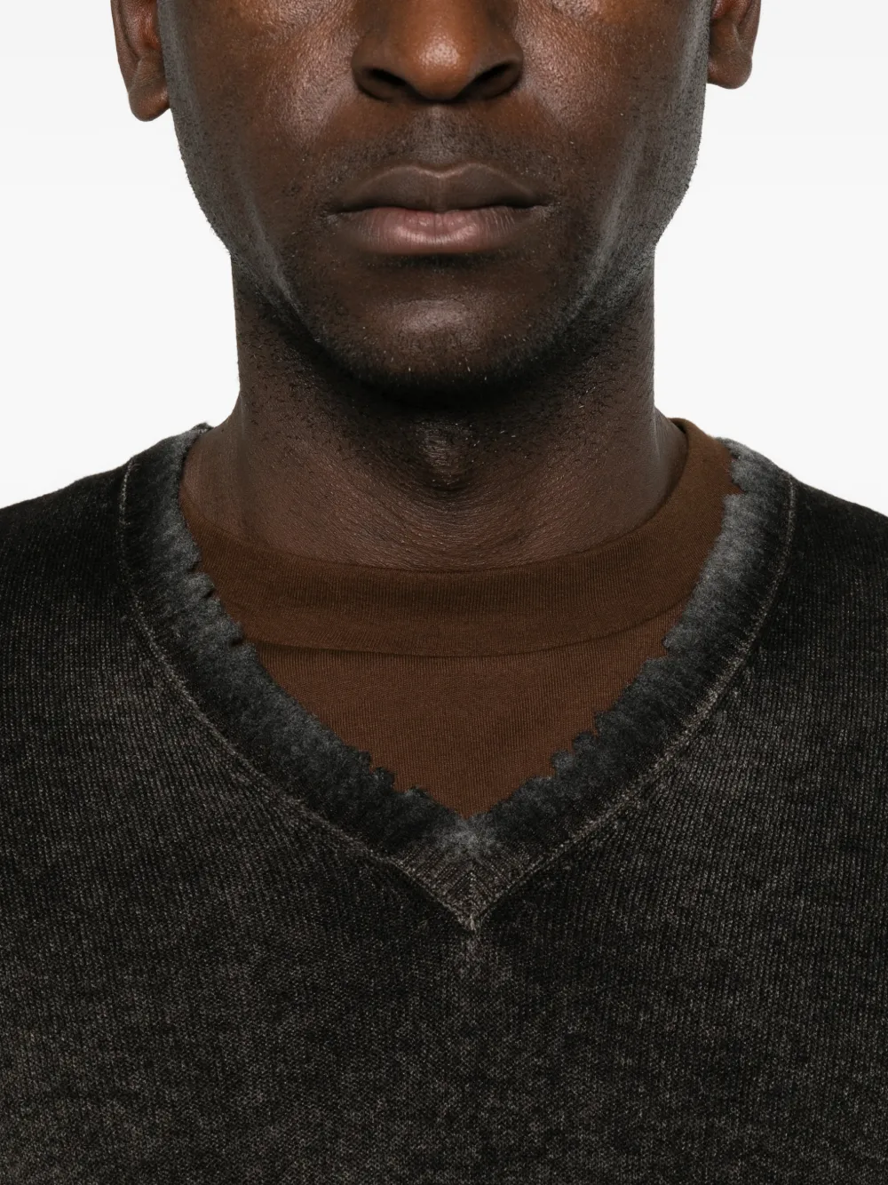 Avant Toi V-neck sweater Zwart