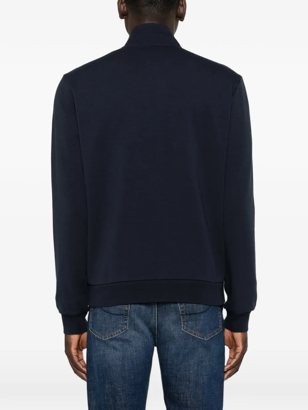 Woolrich Trui met hoge hals en rits Blauw