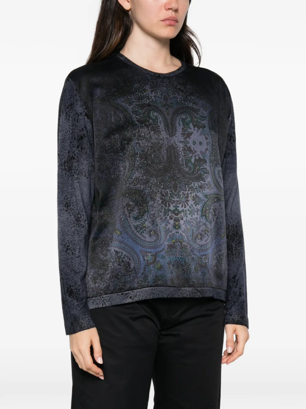 Avant Toi Trui met paisley-print Blauw