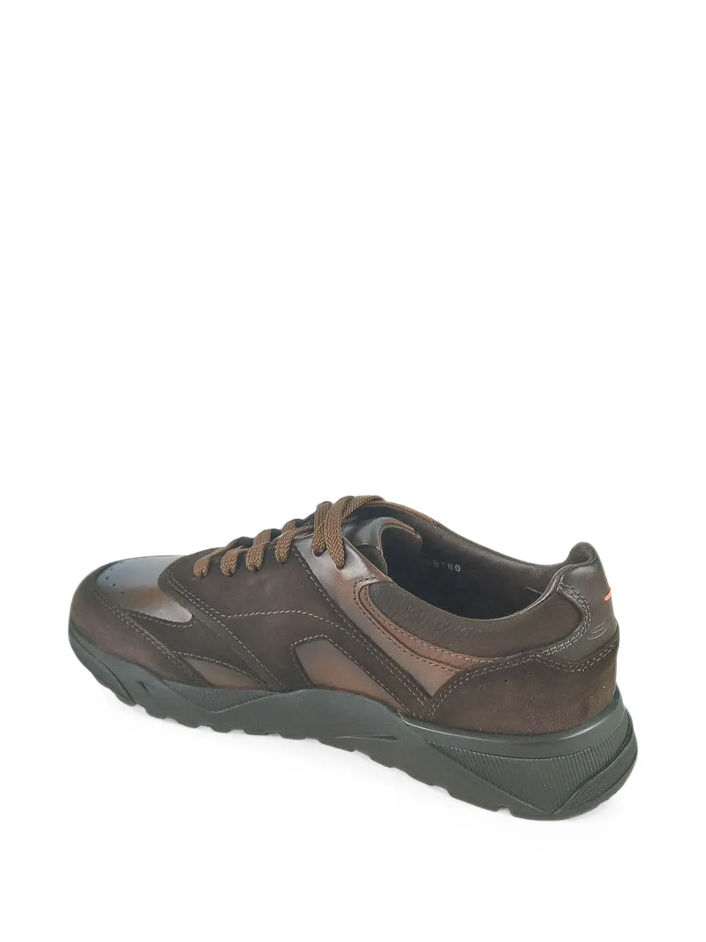 Santoni panelled leather sneakers Bruin