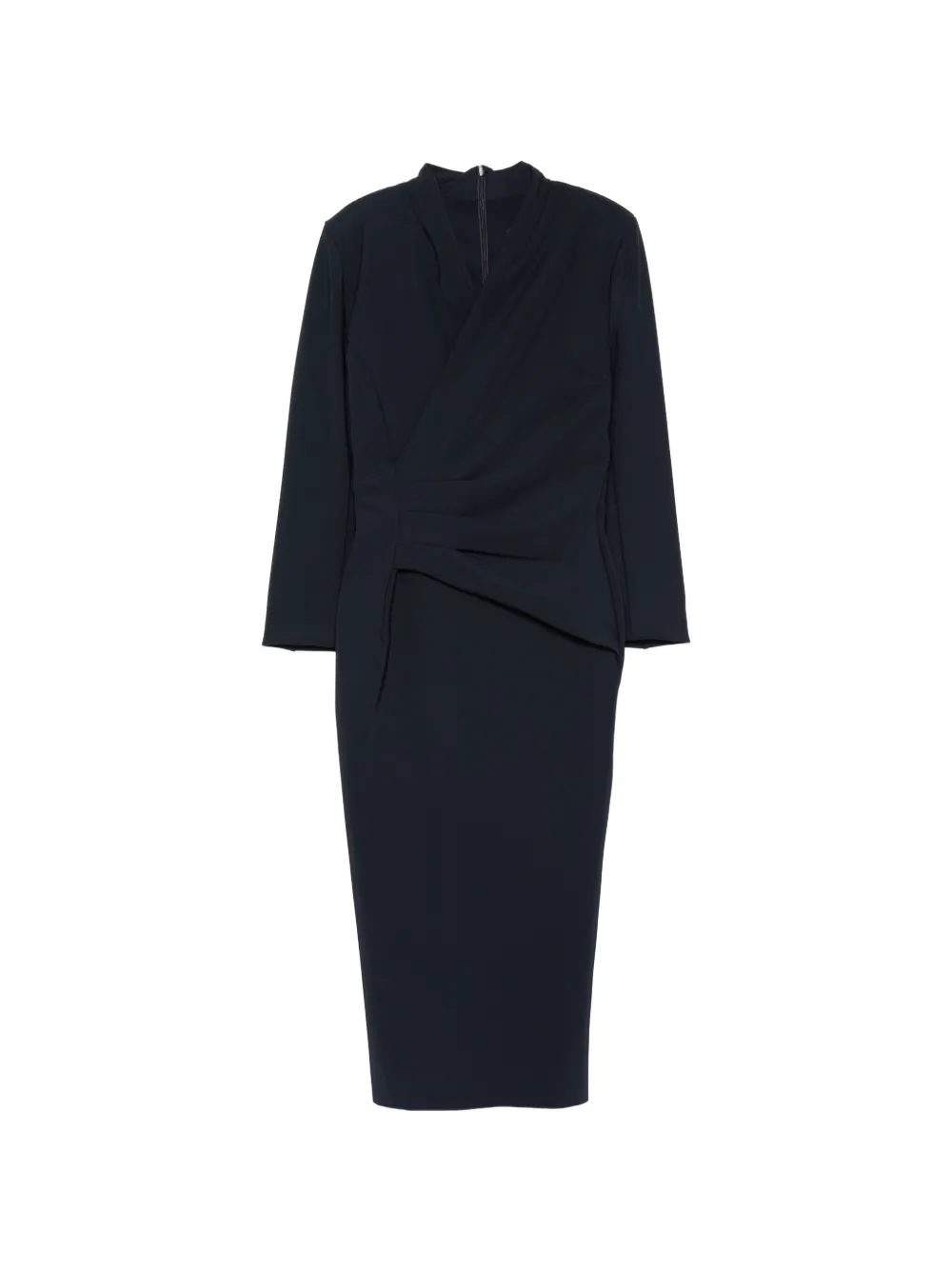 CHIARA BONI La Petite Robe ruched long-sleeve dress - Nero