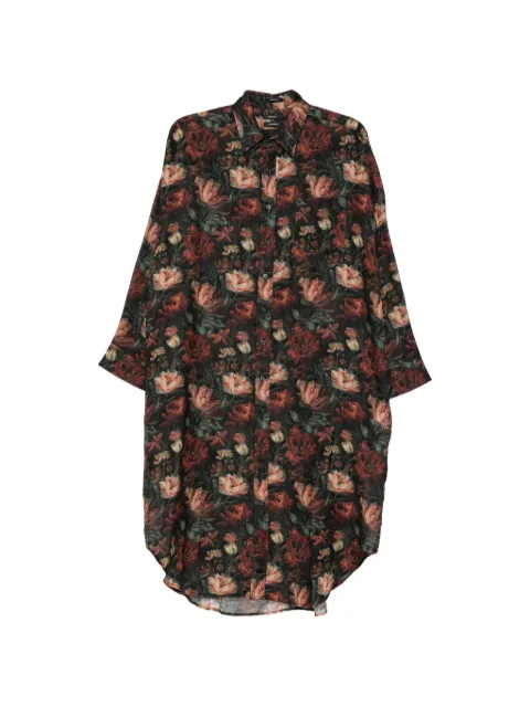 R13 Jumbo floral-print oversized dress shirt