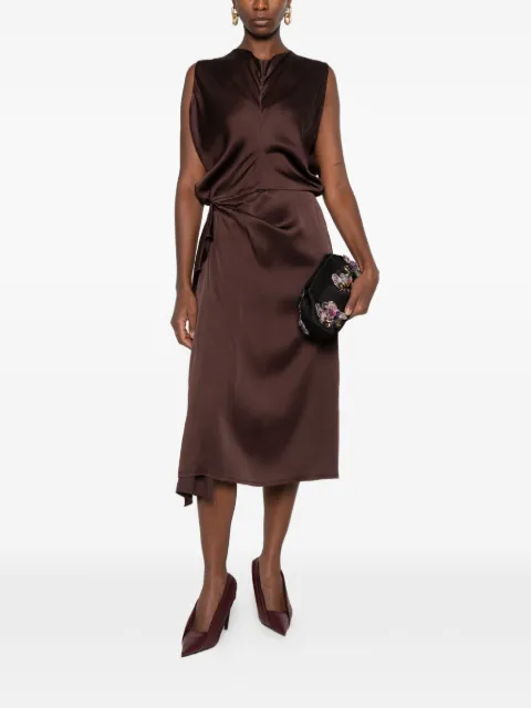 Lanvin draped sleeveless dress