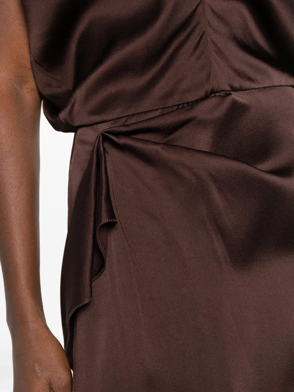 Lanvin draped sleeveless dress Bruin