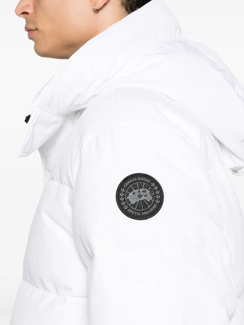 Canada Goose Jas met logopatch Wit