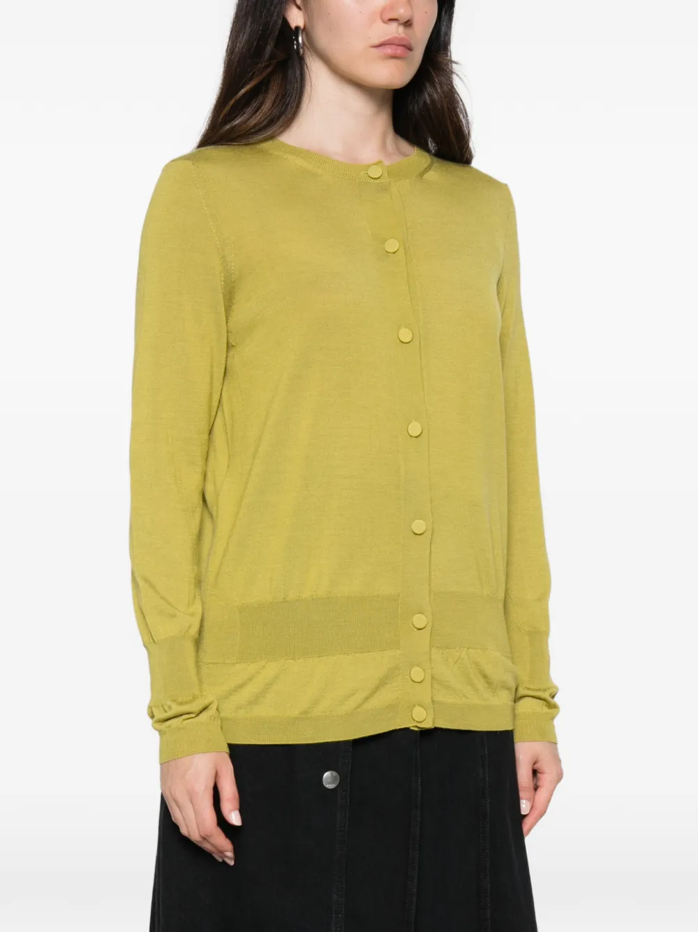 Plan C Button-up vest Groen