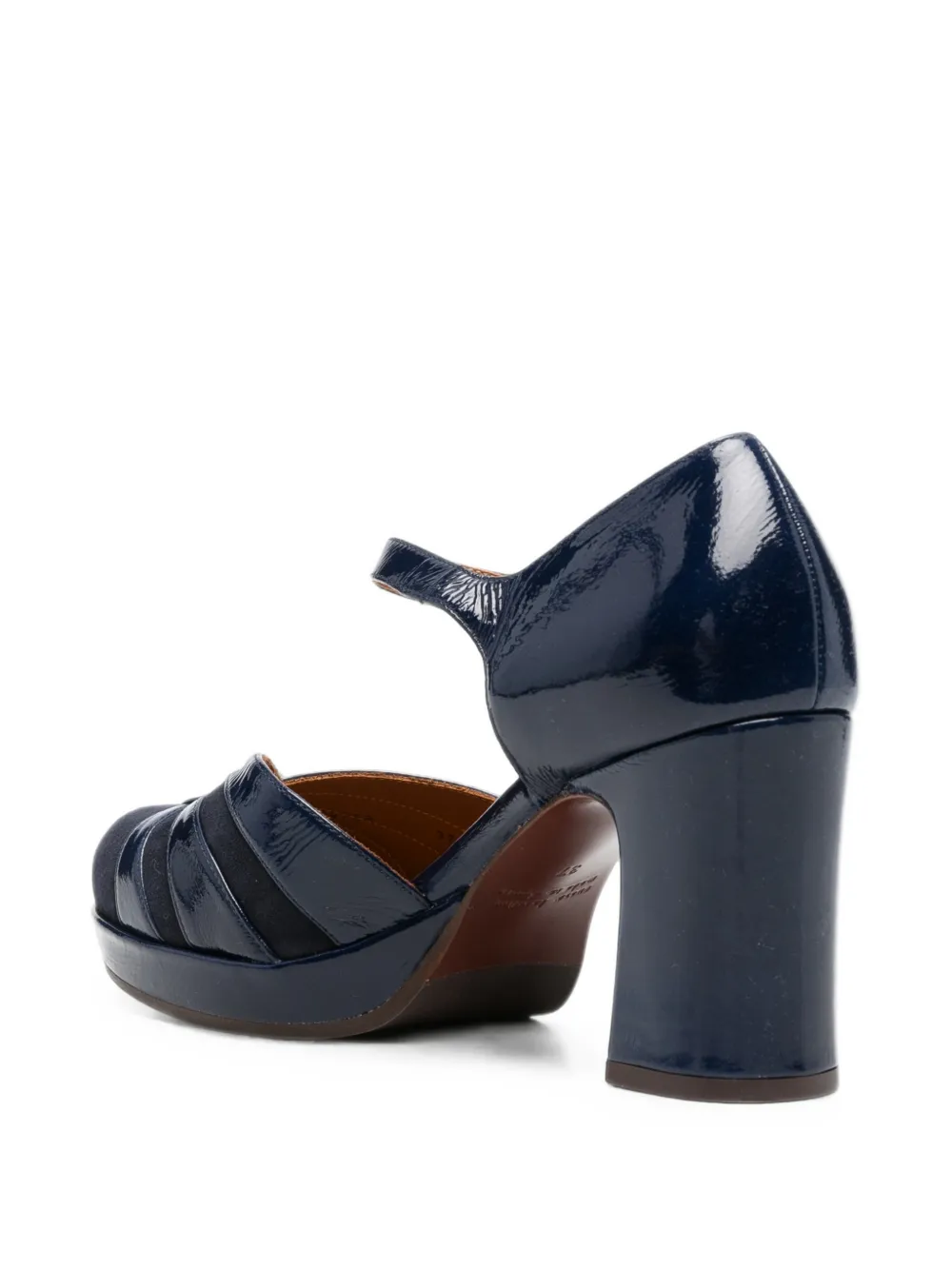 Chie Mihara patent-finish Mary Jane pumps Blauw