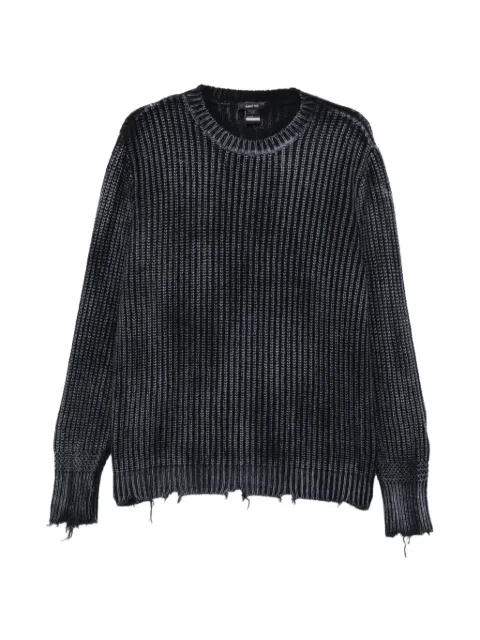 Avant Toi ribbed-knit distressed sweater