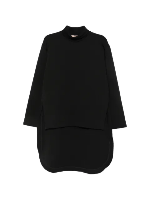 Plan C high-low side-slit sweatshirt