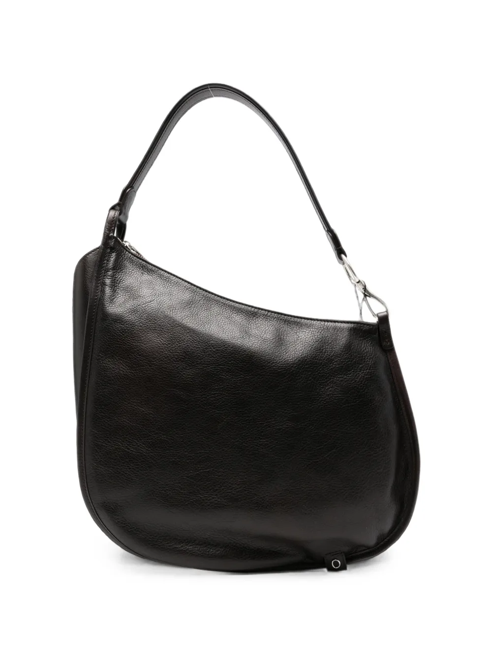 Orciani grained leather shoulder bag - Marrone