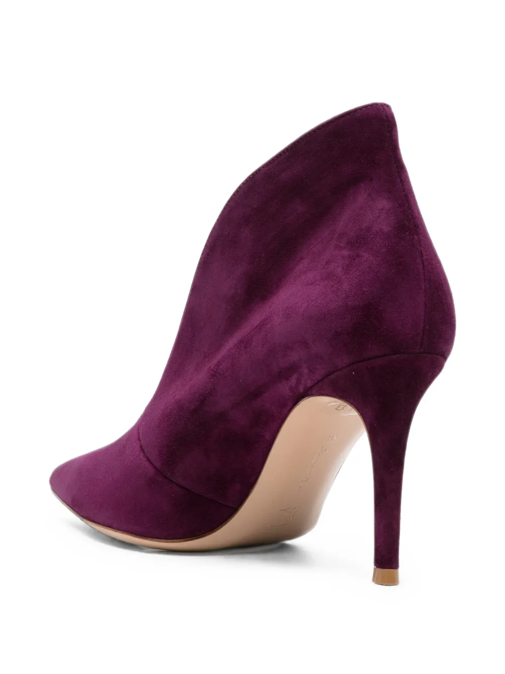 Gianvito Rossi suede pumps Paars
