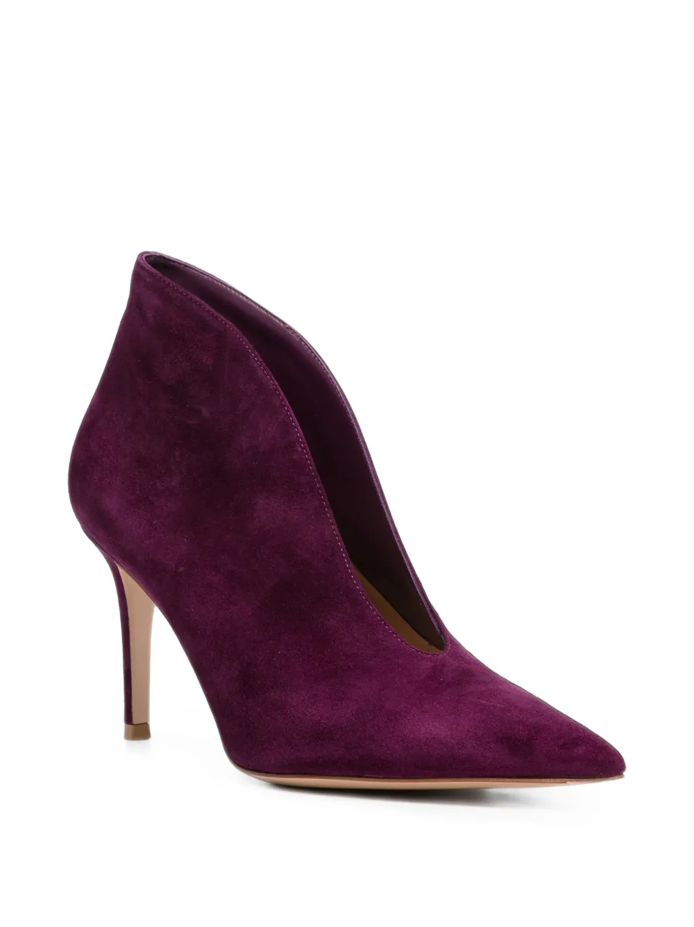 Gianvito Rossi suede pumps Paars