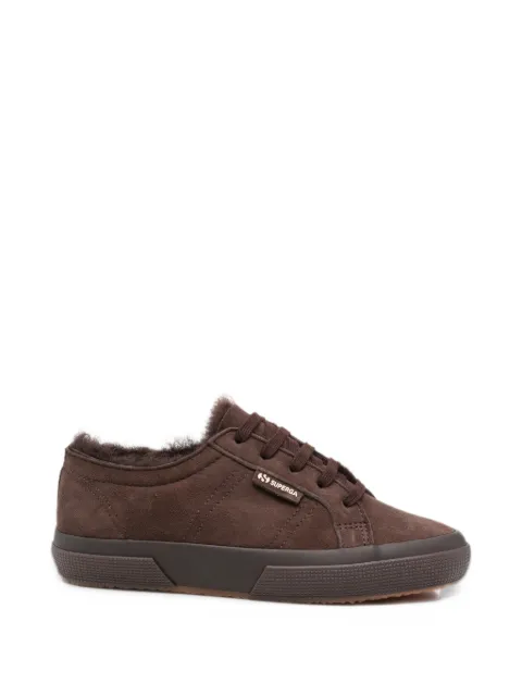Superga shearling-lined suede sneakers