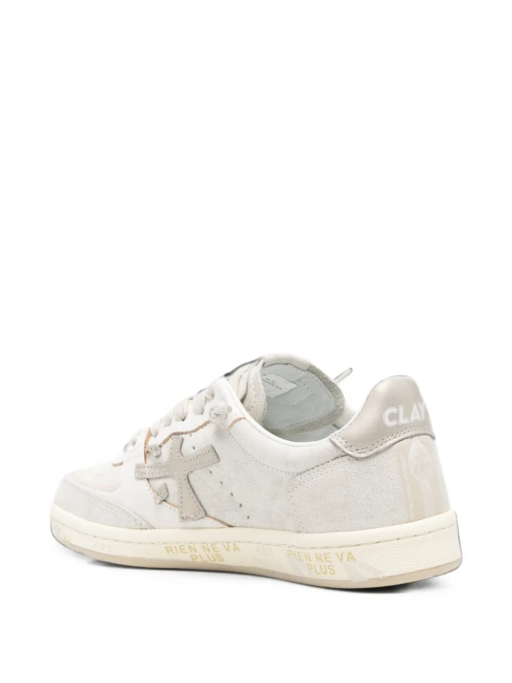 Premiata logo-patch sneakers Grijs