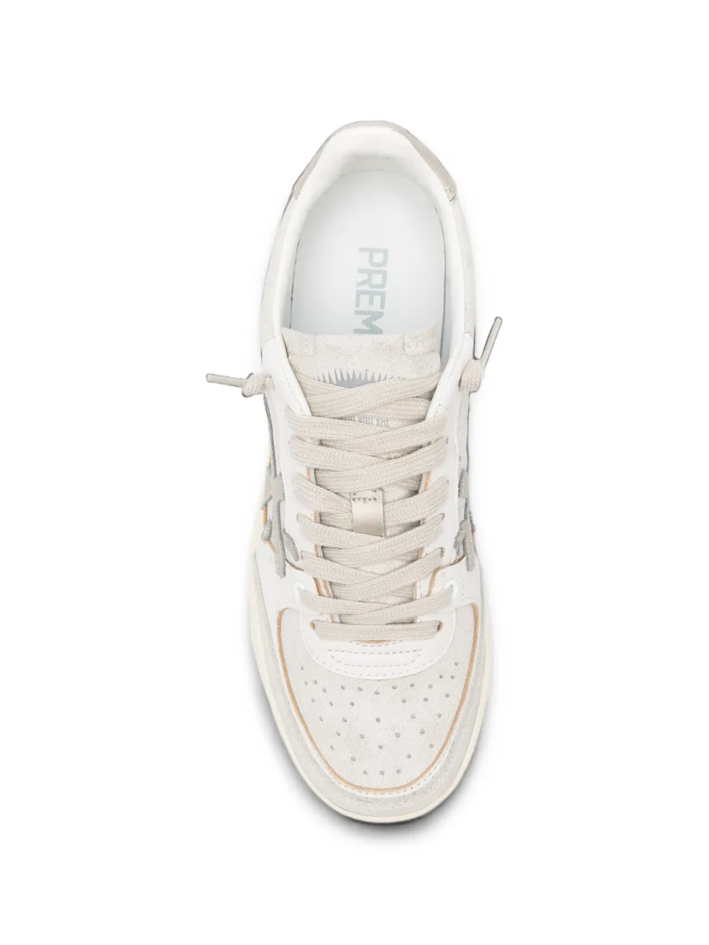 Premiata logo-patch sneakers Grijs