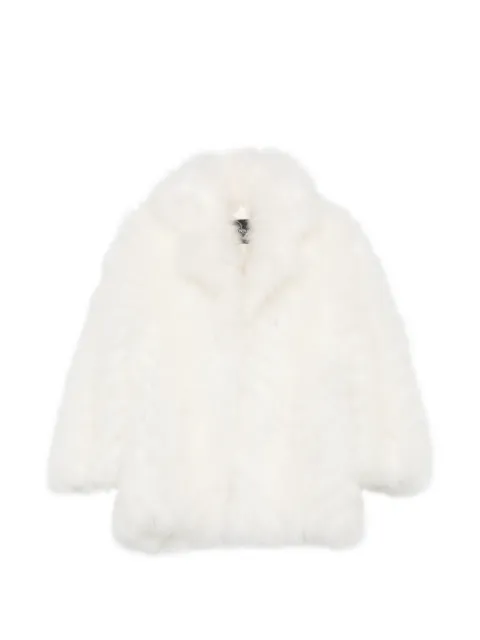 Simonetta Ravizza Vincent faux-fur notch-lapel coat