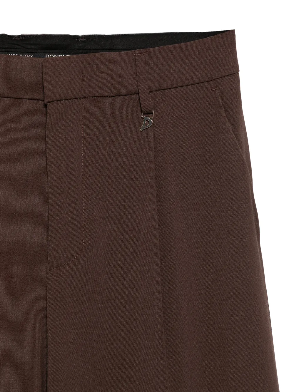 DONDUP Straight plooibroek Bruin
