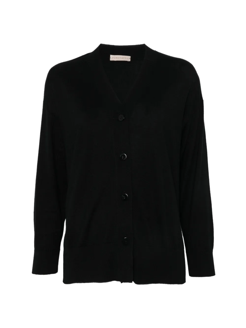 Purotatto V-neck cardigan